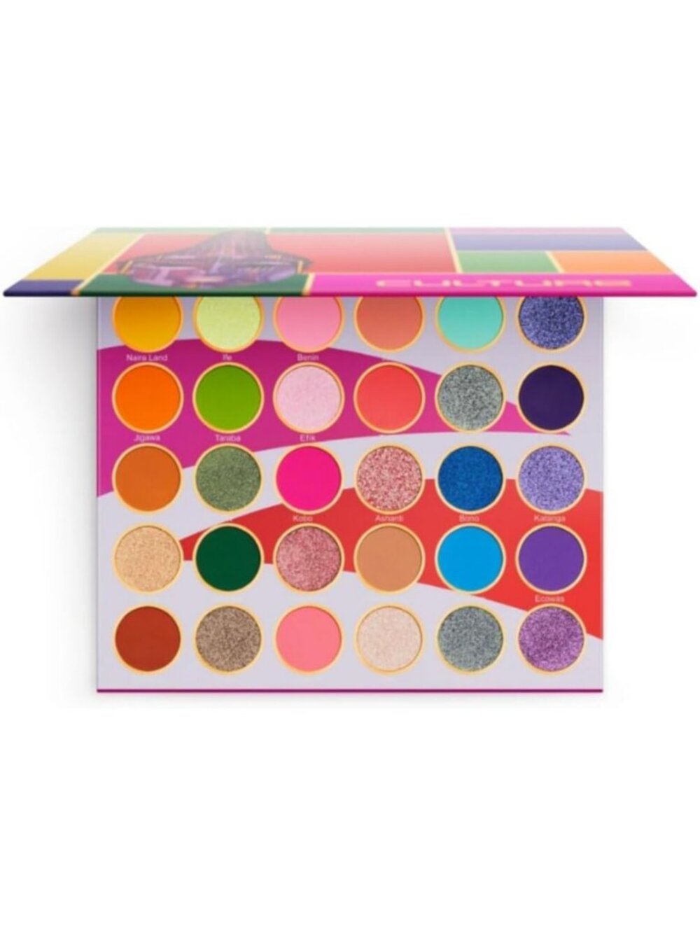 Vibrant 30-Color High Pigment Eyeshadow Palette for Bold Makeup Looks